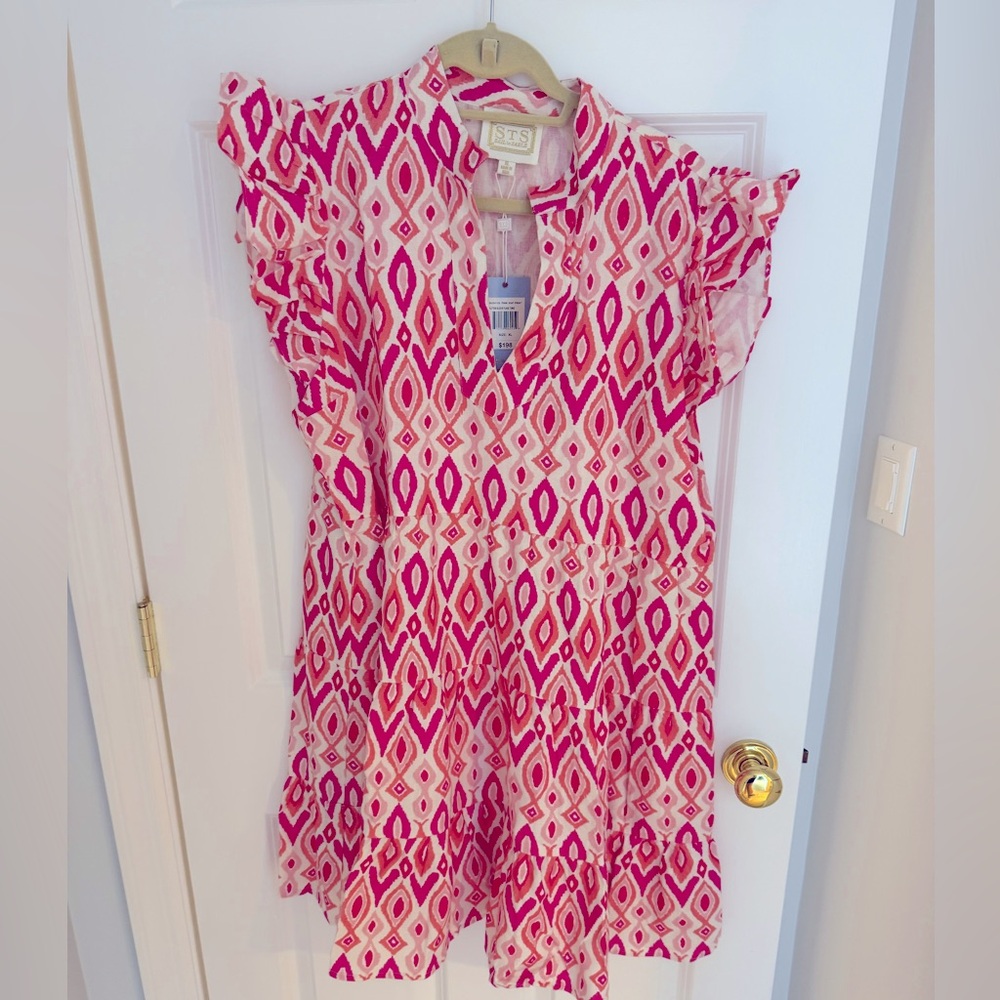 Sail to Sable WITH TAGS! NEVER WORN. Tiered ruffle sleeve Dress. Size XL